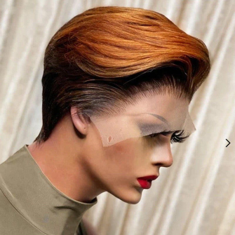 Women's Fashion Dyed Straight Synthetic Wigs Wig Short Curly Hair