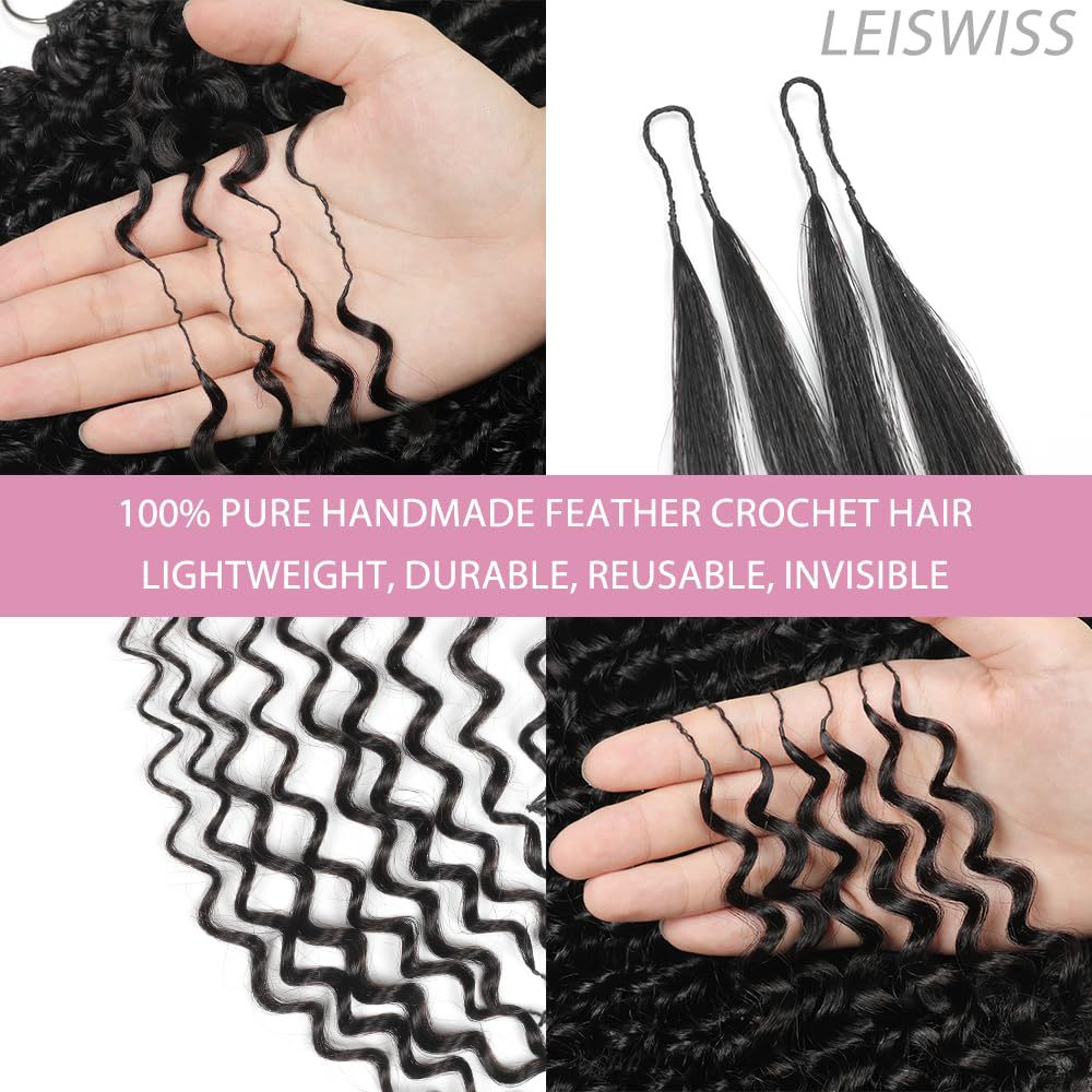 Spring Roll Curved Crochet Hair Extension Corrugated Wig Long Curls