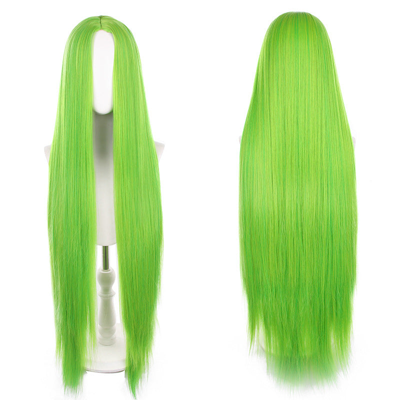 Mid-length Universal Long Straight Scalp Style Cos Wig