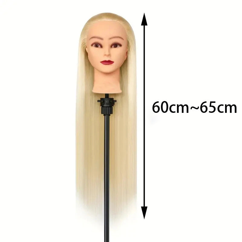 Model Head Beauty Hairdressing Chemical Fiber Filament Mock Braided Hair Other Wig