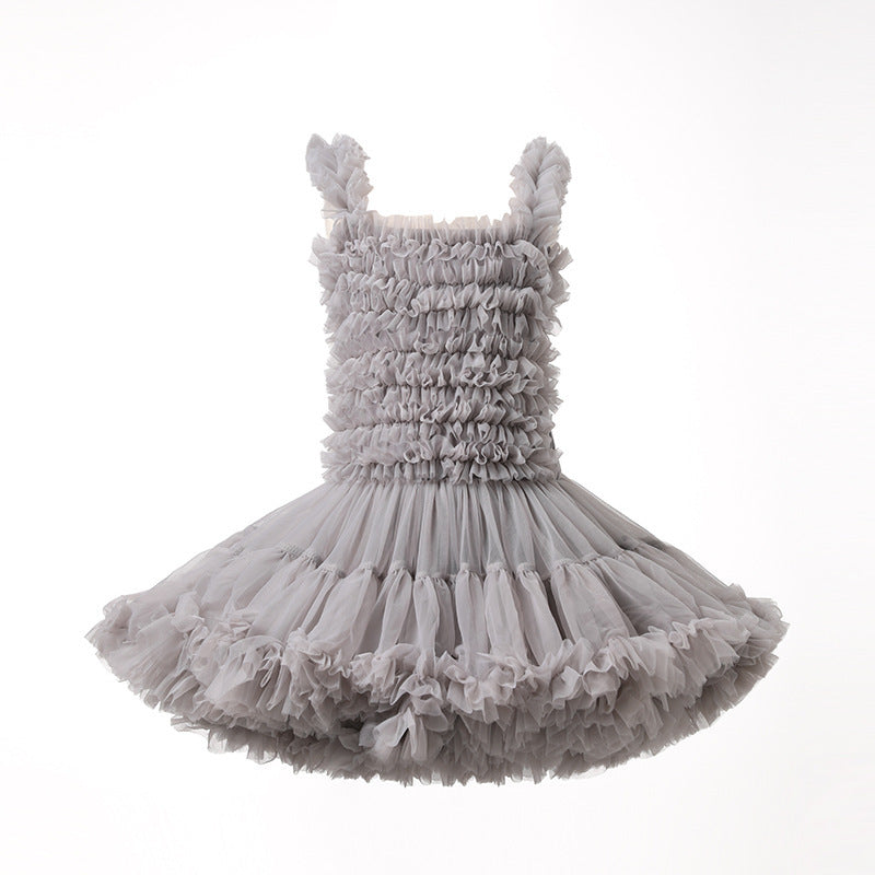 Children's Sleeveless Sling Princess Birthday Vest Tulle Children's Dress