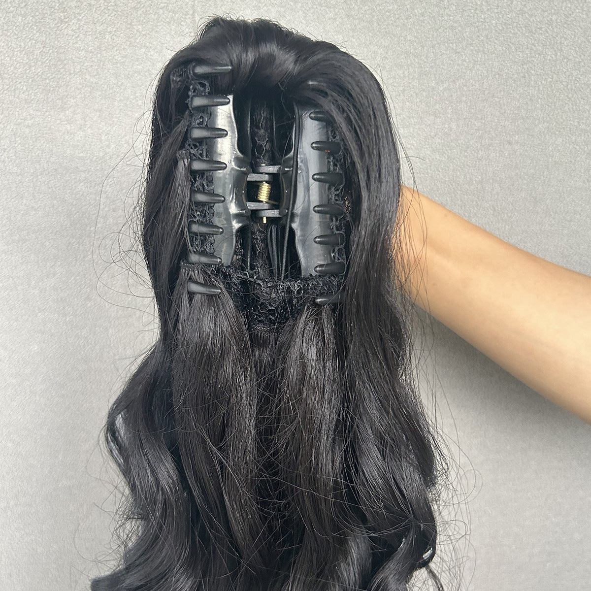 Grip Big Wave Long Curly Hair Claw Wig Ponytail