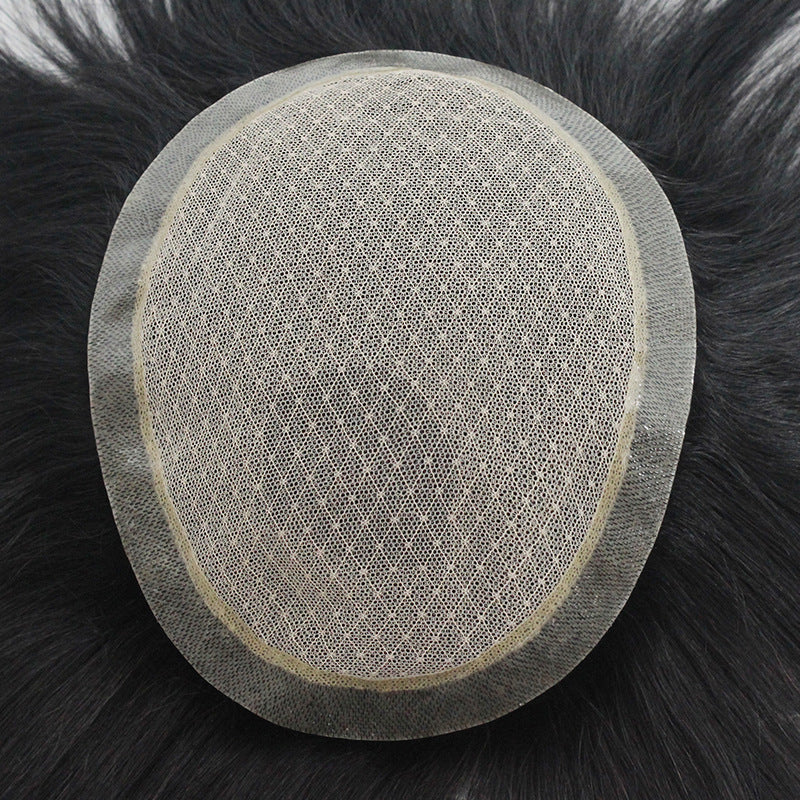 Men's Rough Head Bald Male Set Human Men's Wig