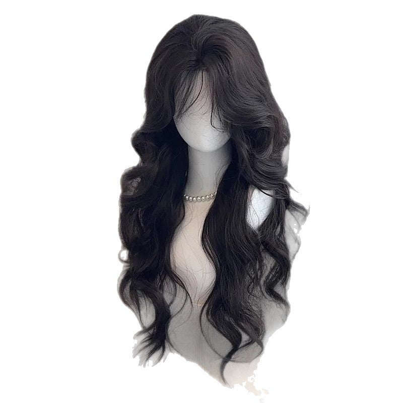 Women's Medium Large Wave Curly Hair Cool Atmosphere Natural Wig Long Curls