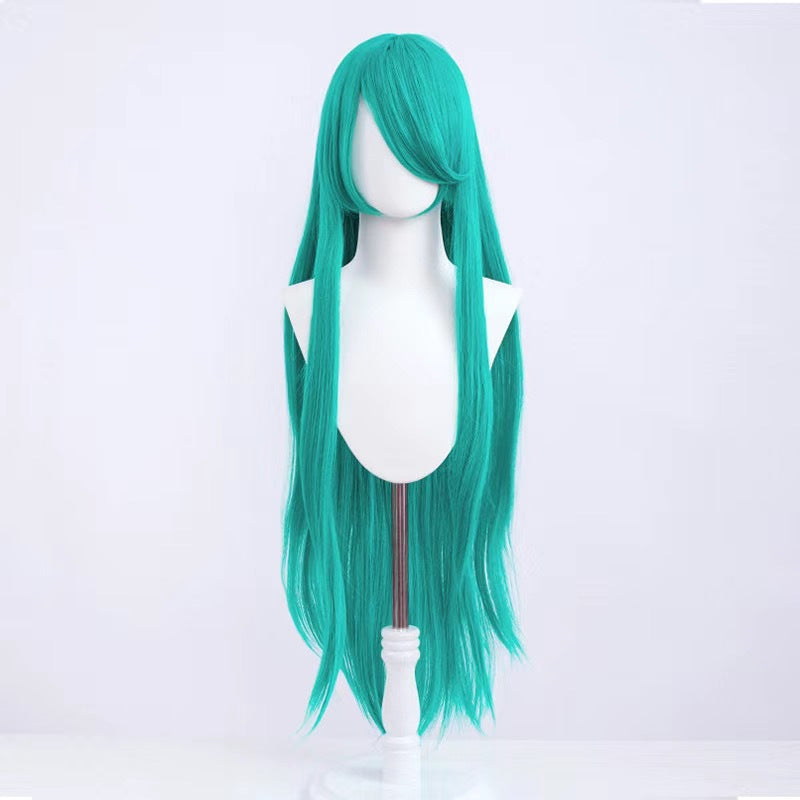 Silk Yi Universal Anime Style Air Bangs Long Straight Hair Cos Wig