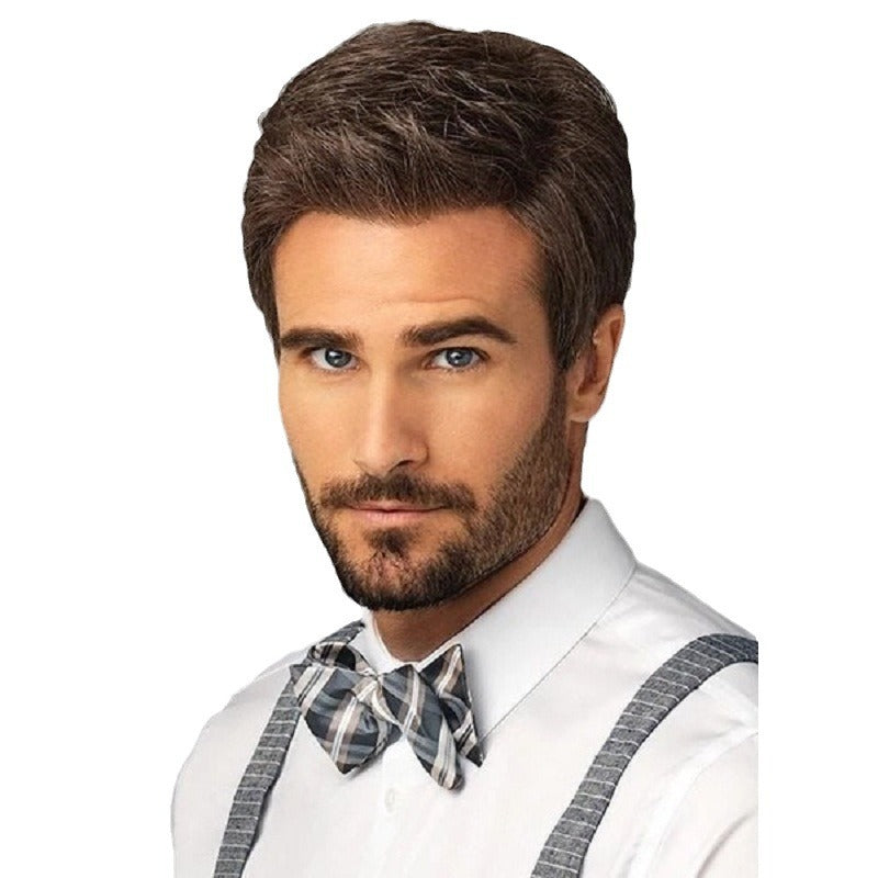 Men's Chemical Fiber Short Hair Overseas Men's Wig