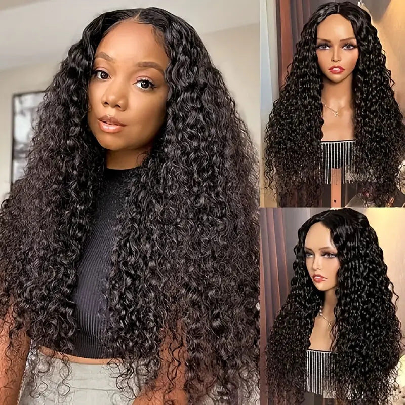 Women's Fashion Front Lace Small Curly Hair Wig Long Curls