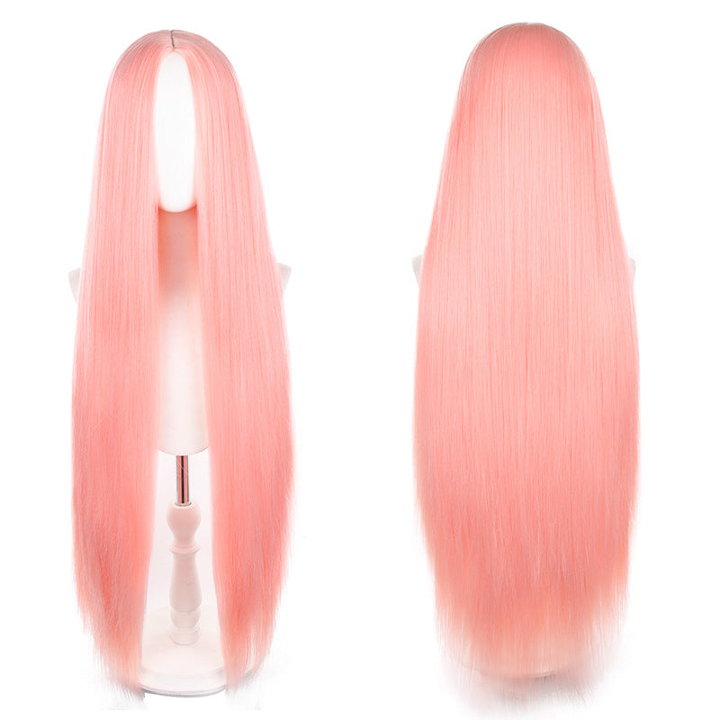 Mid-length Universal Long Straight Scalp Style Cos Wig