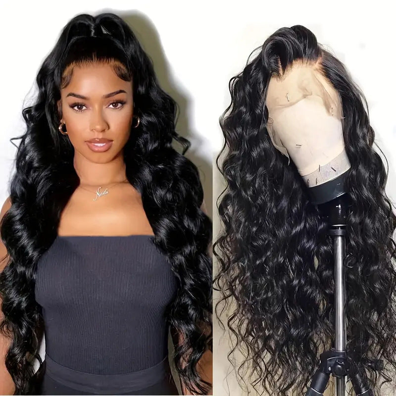 Women's Medium Large Wave Curly Hair Natural Wig Long Curls
