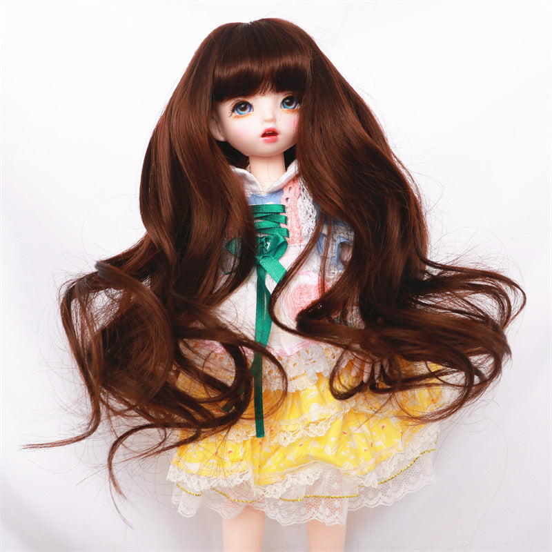 Ye Doll Female Bangs Hair Accessories Long Straight Wig