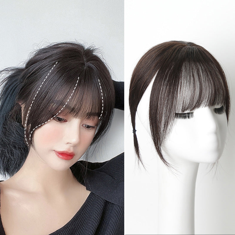 Real Hair Air Natural Forehead Set Wig Bangs