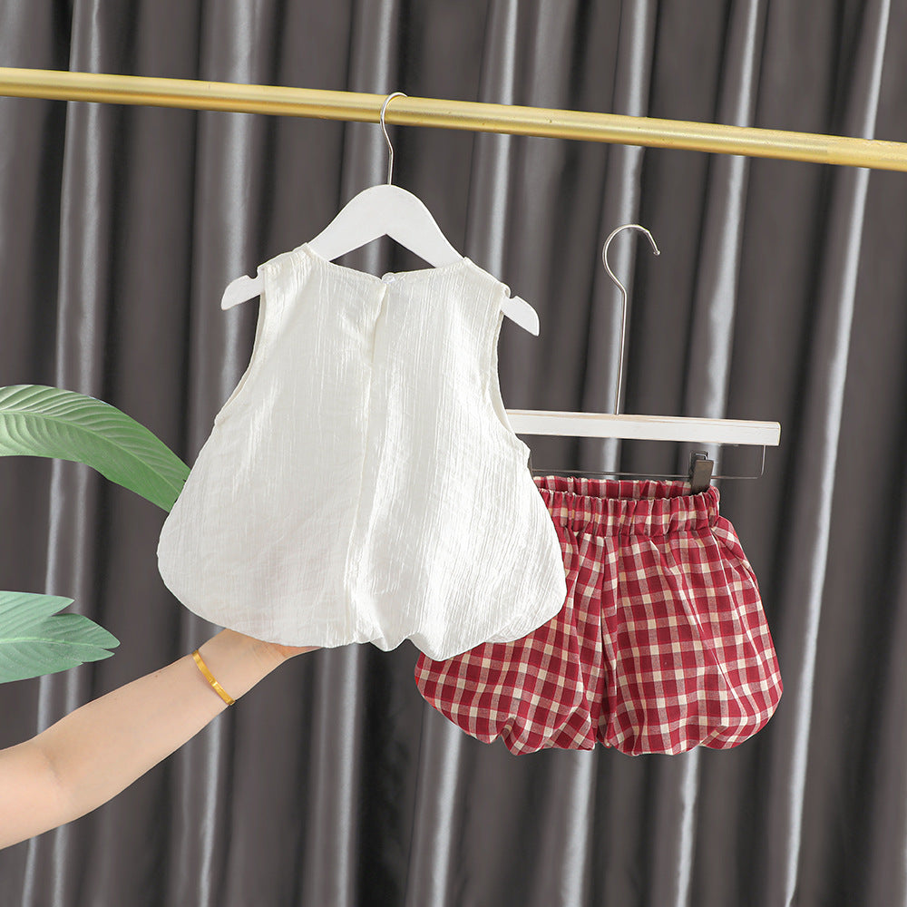 Old Infants Summer Korean Style Clothes Little Children's Suit