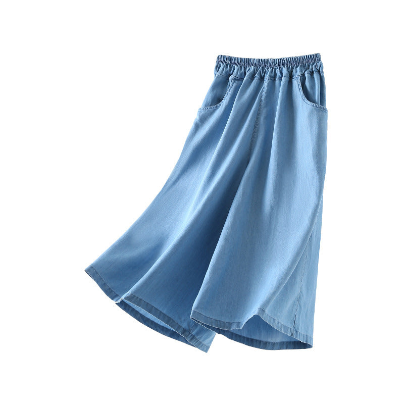 Mountain Culottes Summer Thin Denim Cool Children's Pants