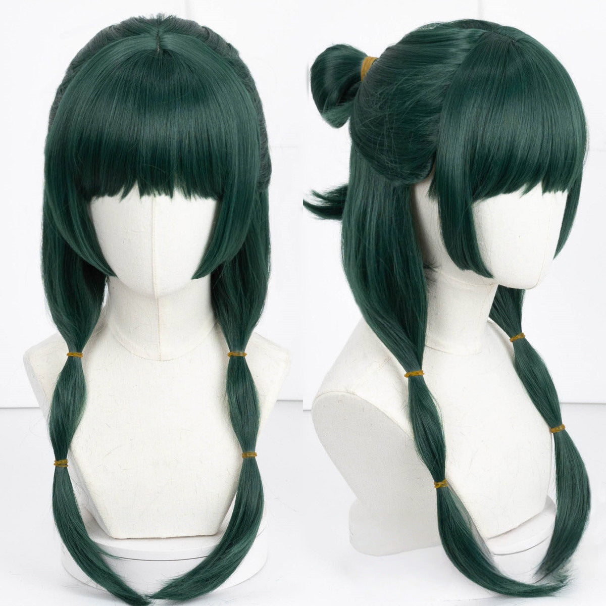 House Woolen Cat Dark Green Artificial Scalp Cos Wig
