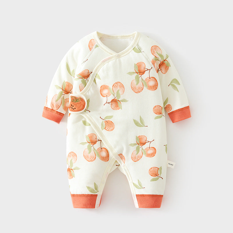 Born Quilted Jumpsuit Thin Cotton Boneless Romper Gown Jumpsuit, Climbing Suit