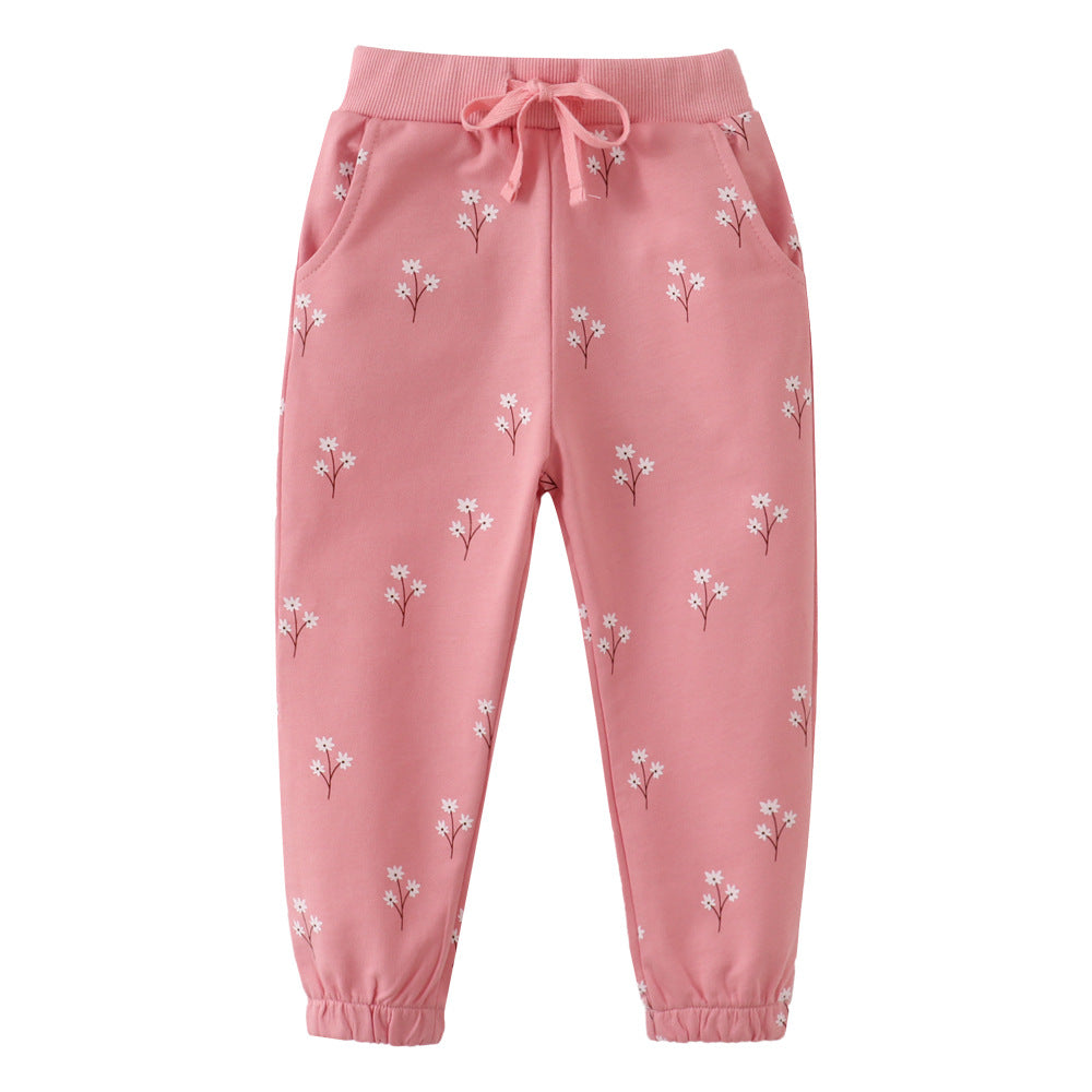 Children's Feather Length Boys Autumn Clothing Cotton Children's Pants