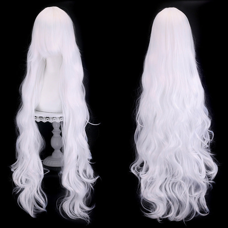 Anime Female Curly Hair Medium Fluffy Wig Long Curls