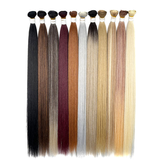 Classy Beautiful African Weft Hair Extension Long Straight Wig