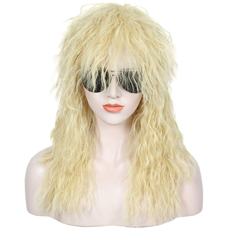 Men's Fluffy Hairstyle Beggar Crazy Long Curly Hair Stage Men's Wig