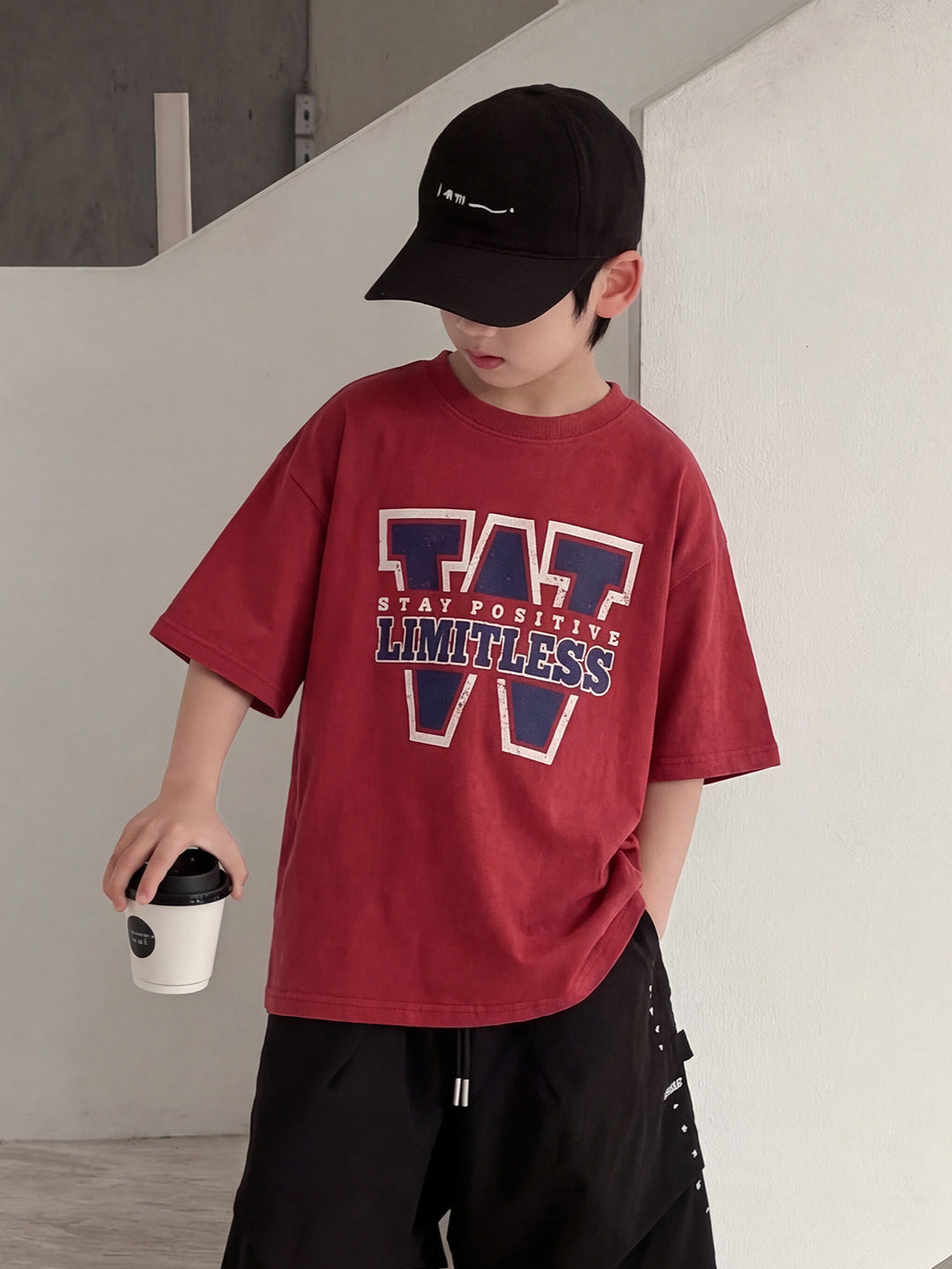 Short-sleeved Summer Top Fashionable Wear Half Sleeve Children's T-shirt