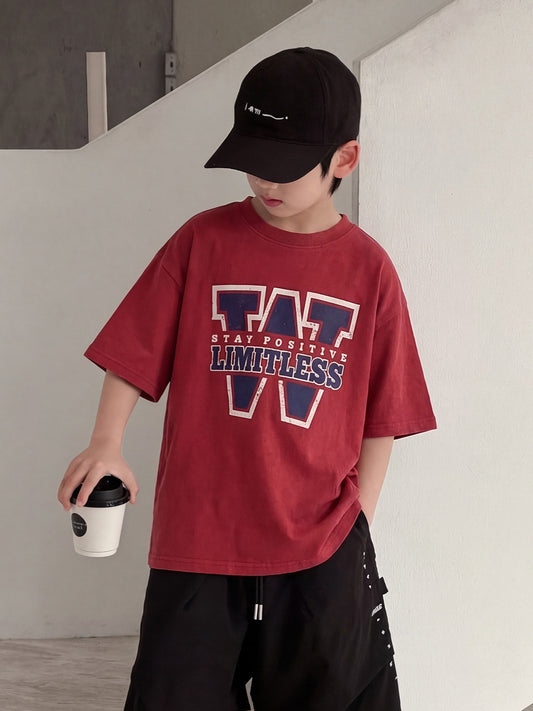 Short-sleeved Summer Top Fashionable Wear Half Sleeve Children's T-shirt