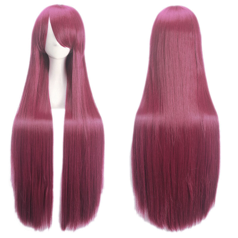 Classic Universal Color Hair Anime Fiber Long Straight Wig