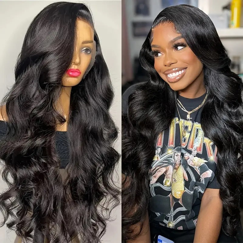 Front Lace Partial Big Wave Curly Hair Wig Long Curls