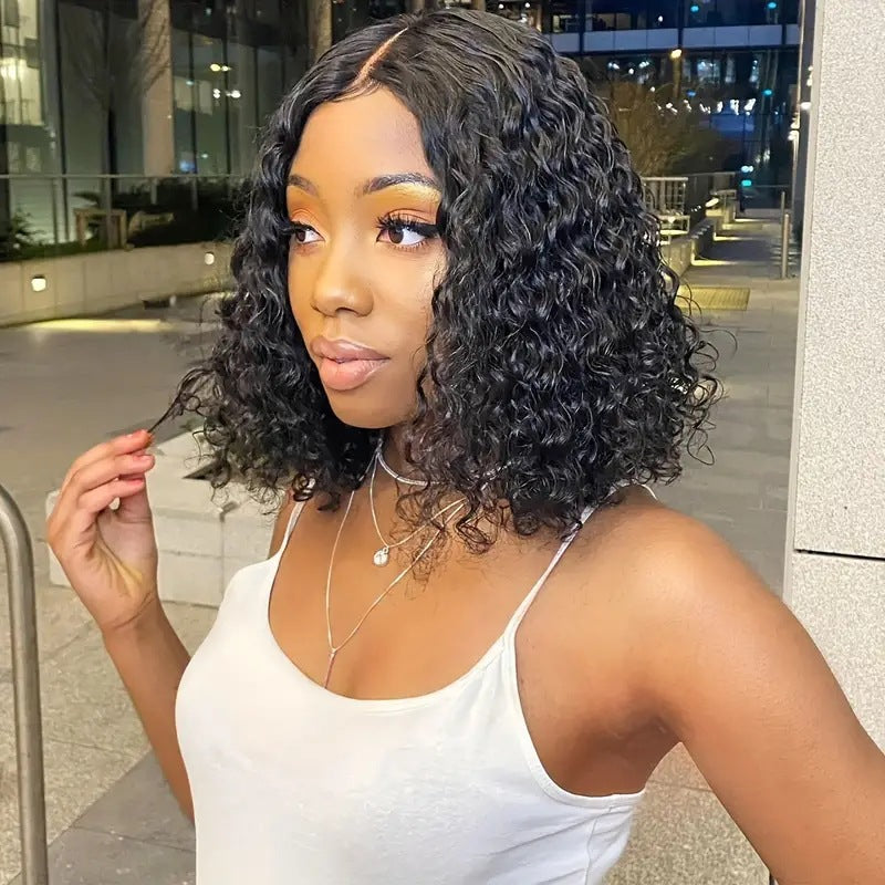 Cool Women's African Small Fiber Chemical Wig Short Curly Hair