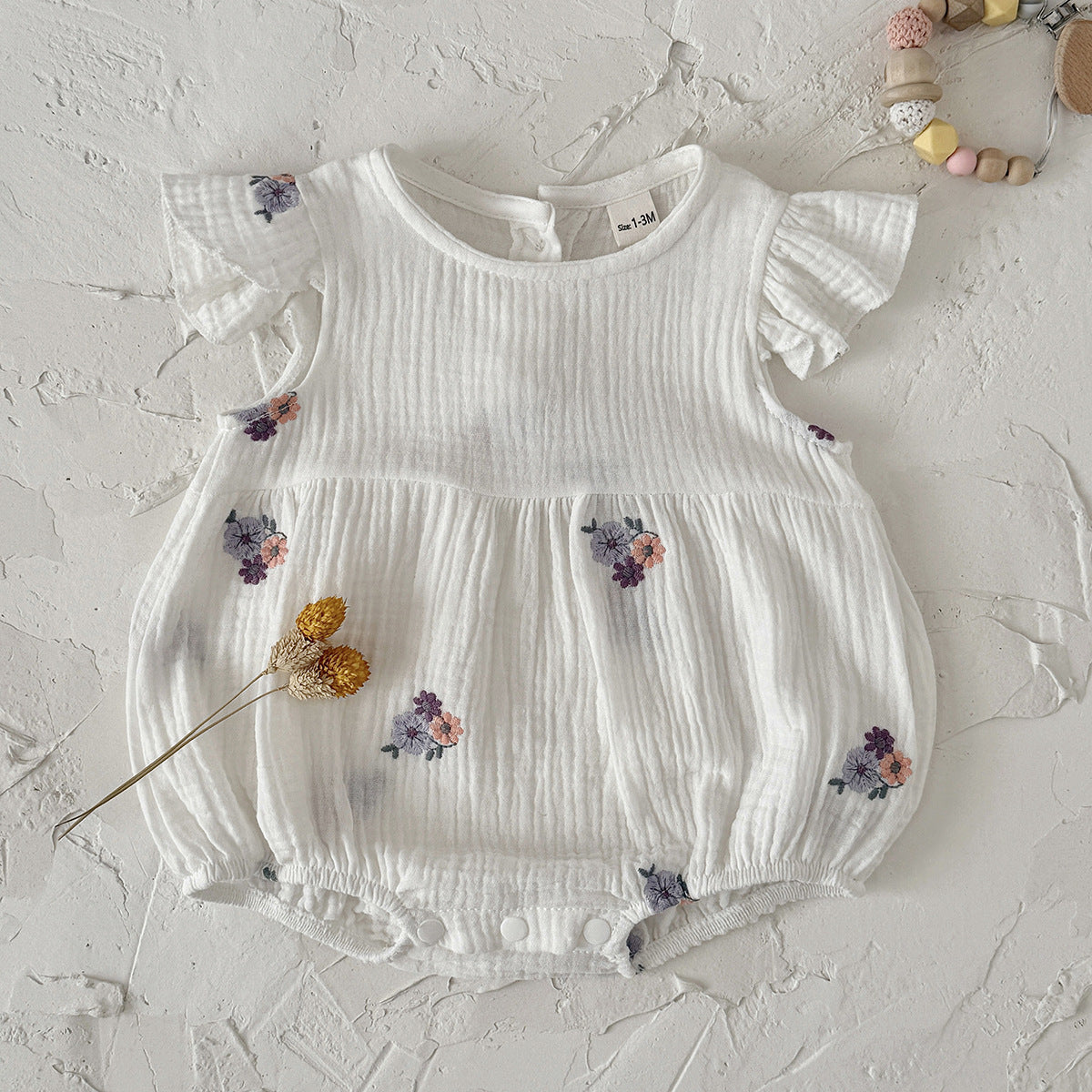 Children's Korean Style Clothing Summer Versatile Thin Embroidered Jumpsuit, Climbing Suit