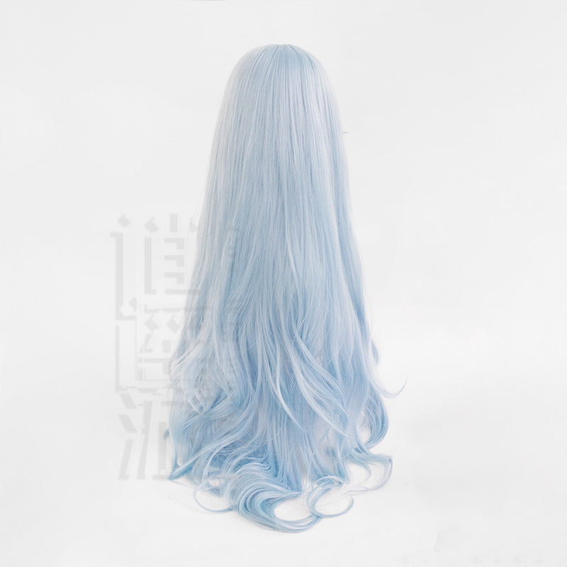 Neon Genesis Evangelion Theater Version Long Curly Hair Simulation Human Cos Wig