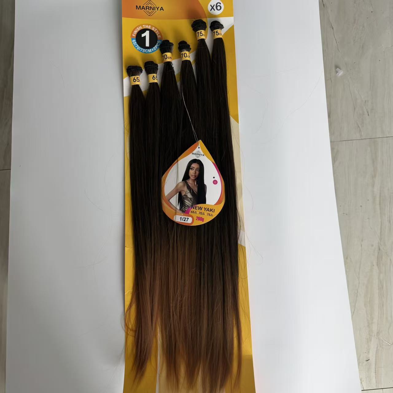 Comfortable Women's African Black Hair Processing Long Straight Wig