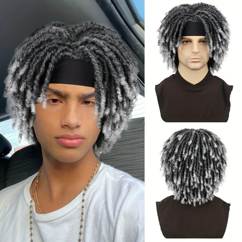 Chemical Fiber Crochet Hair Roller Curved Hollow Curler Men's Wig