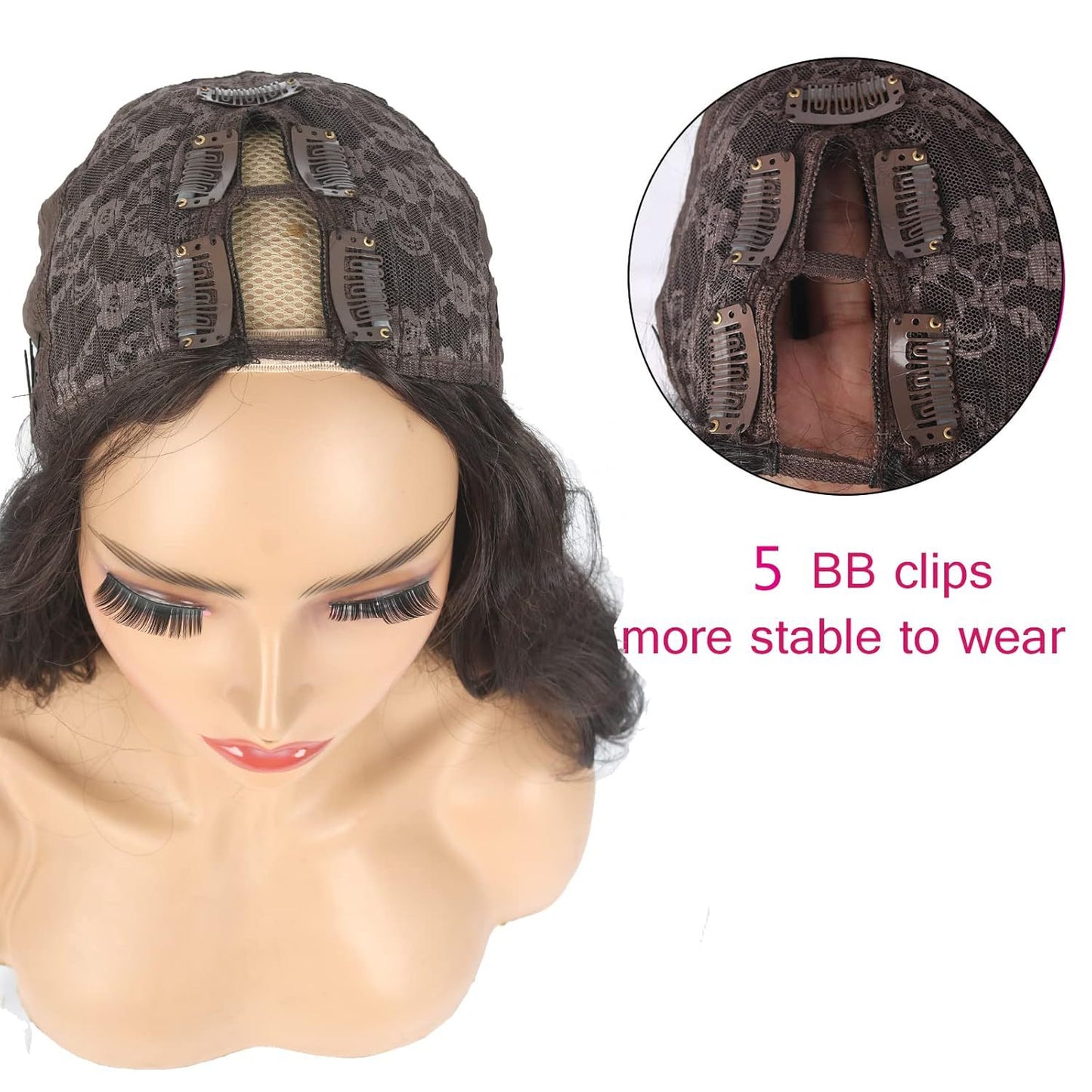 Women's Fashion Chemical Fiber Set Big Wave Long Curly Hair Half Wig