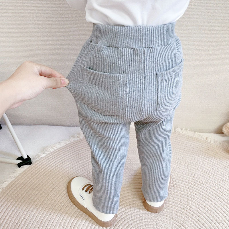 Leggings High Waist Belly Protection Trousers Cotton Children's Pants