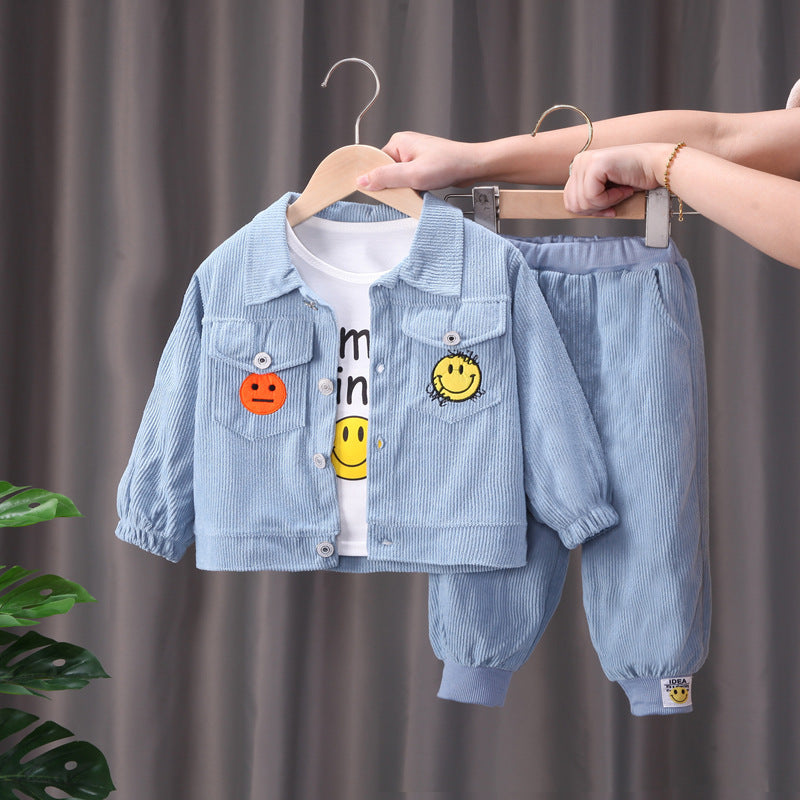 Children's Three-piece Set British Dress Clothing Handsome Boy Years Old Children's Suit