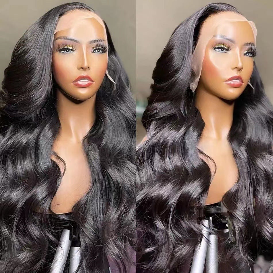 Women's Front Lace African Curly Hair Big Wig Long Curls