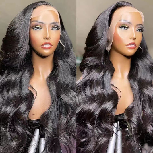 Women's Front Lace African Curly Hair Big Wig Long Curls