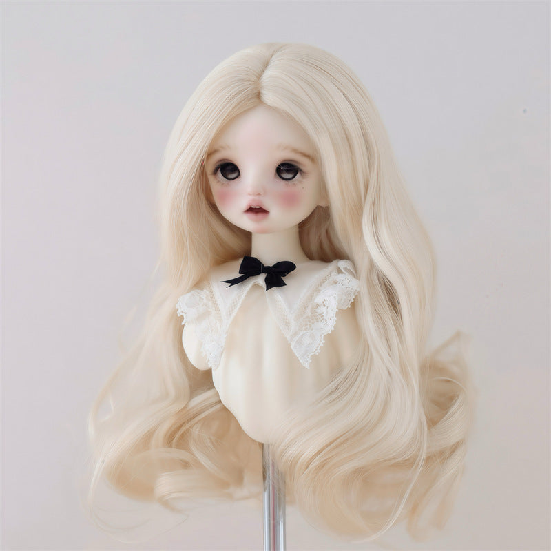 Doll Points Soft Silk Dress Up Wig Short Curly Hair