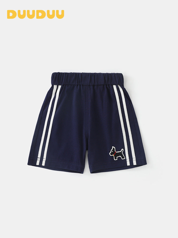 Children's Blue Summer Thin Shorts Casual Sports Korean Children's Pants