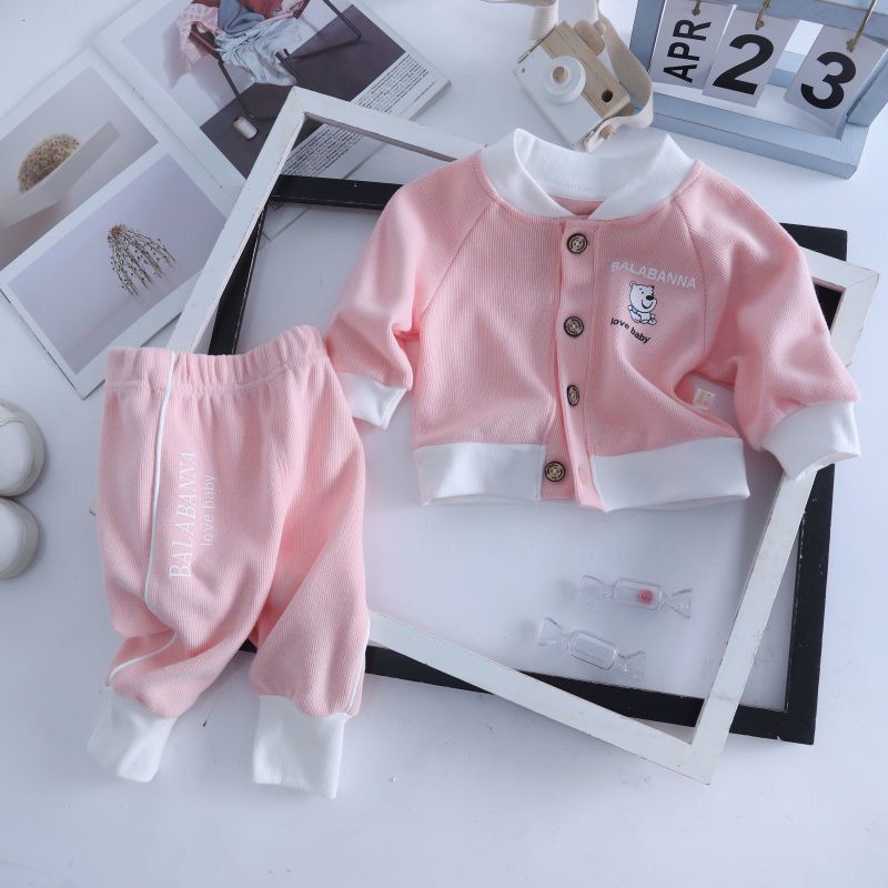 Infant Casual Clothes Boy Autumn Western Style Baseball Uniform Children's Suit