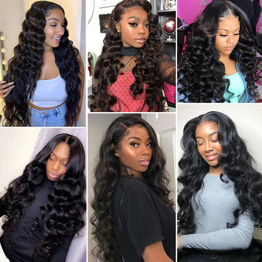 Women's African Chemical Fiber Curly Hair Big Wave Wig Long Curls
