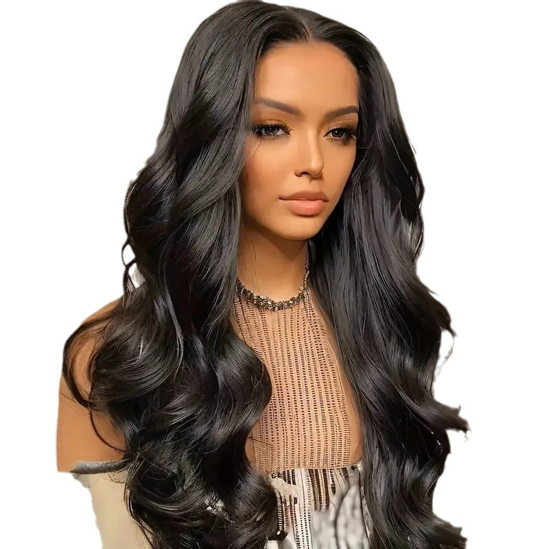 Fashion Front Lace Big Wave Curly African Wig Long Curls
