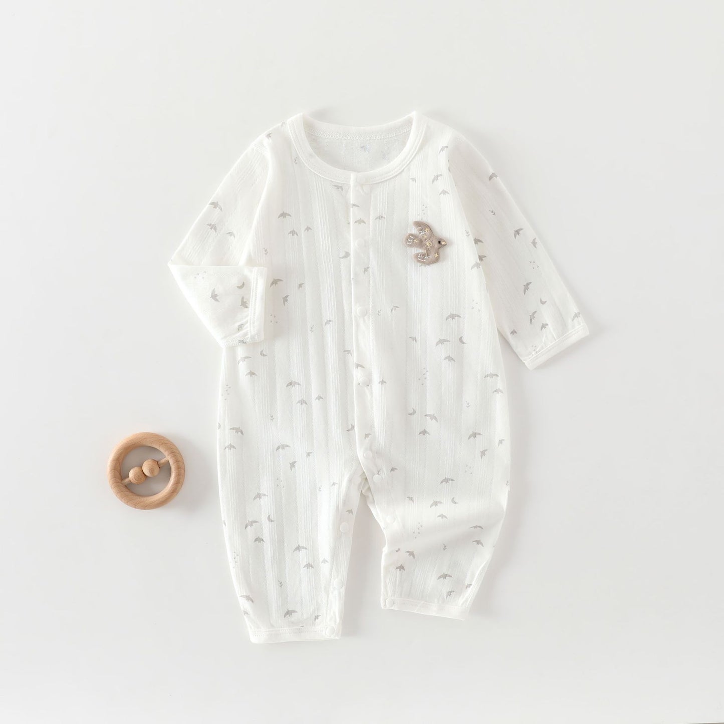 Jumpsuit Class Summer Thin Pure Cotton Closed Ha Born Jumpsuit, Climbing Suit