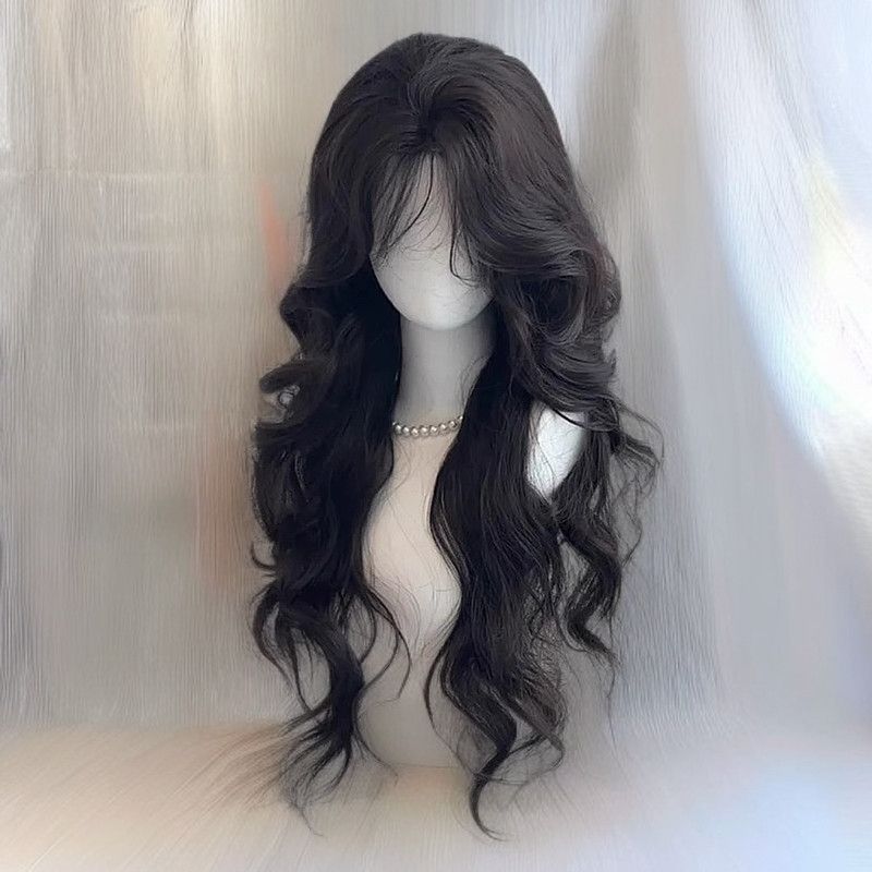 Women's Medium Large Wave Curly Hair Cool Atmosphere Natural Wig Long Curls