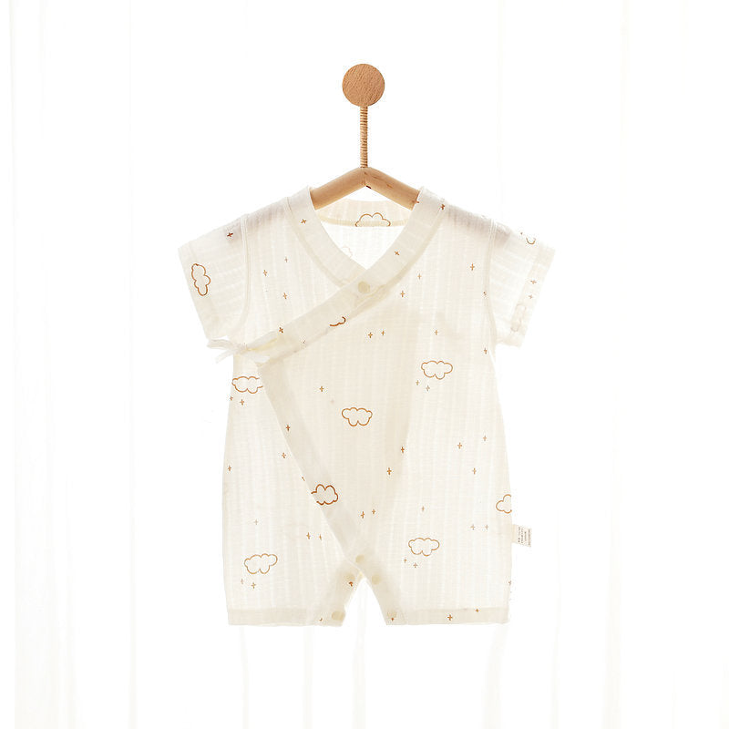Summer Wear Jumpsuits Half Sleeve Born Clothes Gown Jumpsuit, Climbing Suit