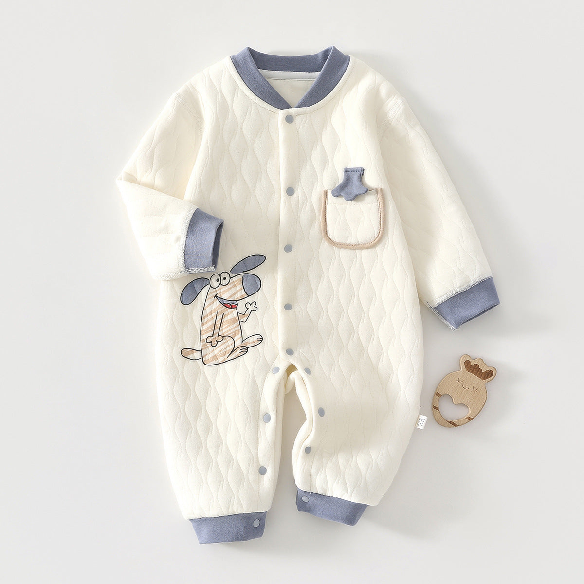 Thickening Quilted Born Jumpsuit Warm Class Jumpsuit, Climbing Suit
