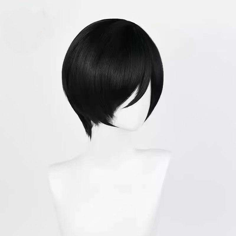 Yi Biochemical Crisis Ada Wong Simulation Scalp Top Black Face Cos Wig