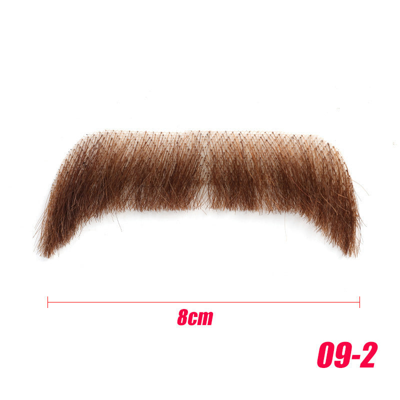 Men's Tin Beard Handlebar Mustache Invisible Realistic Other Wig