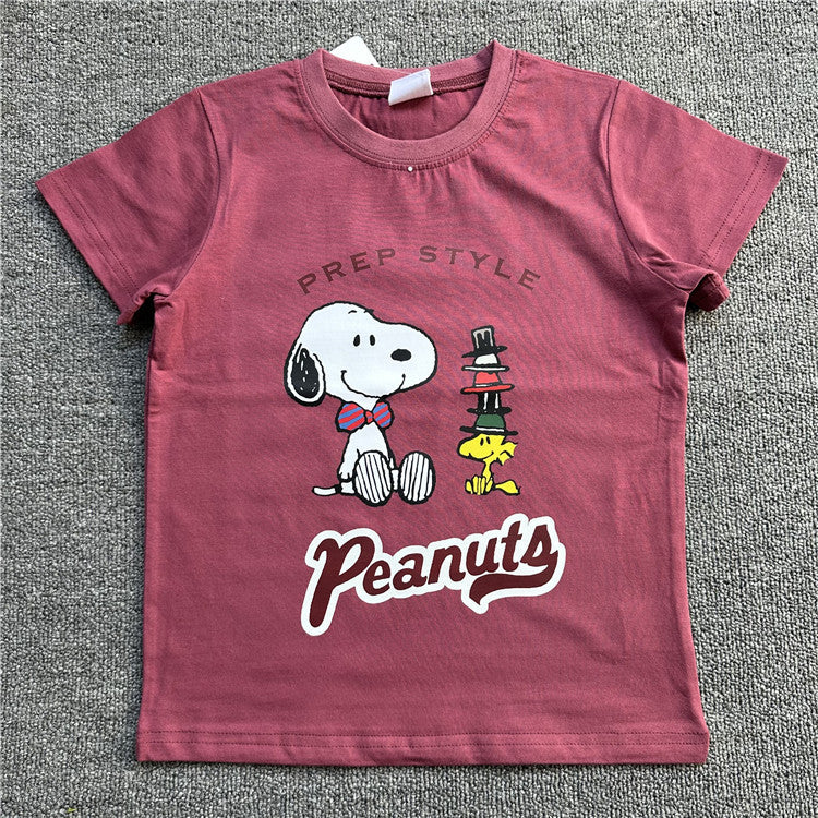 Attractive Children's Cartoon Summer Short-sleeved Clothing Children's T-shirt