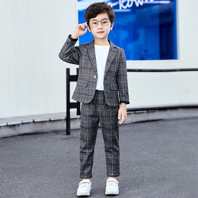Men's & Children's Business Leisure Boys Korean Fashion Spring Children's Suit